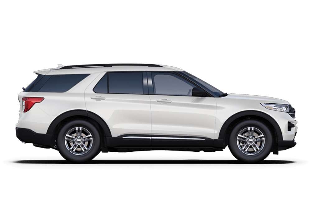 Side profile view of the Ford Explorer PHEV