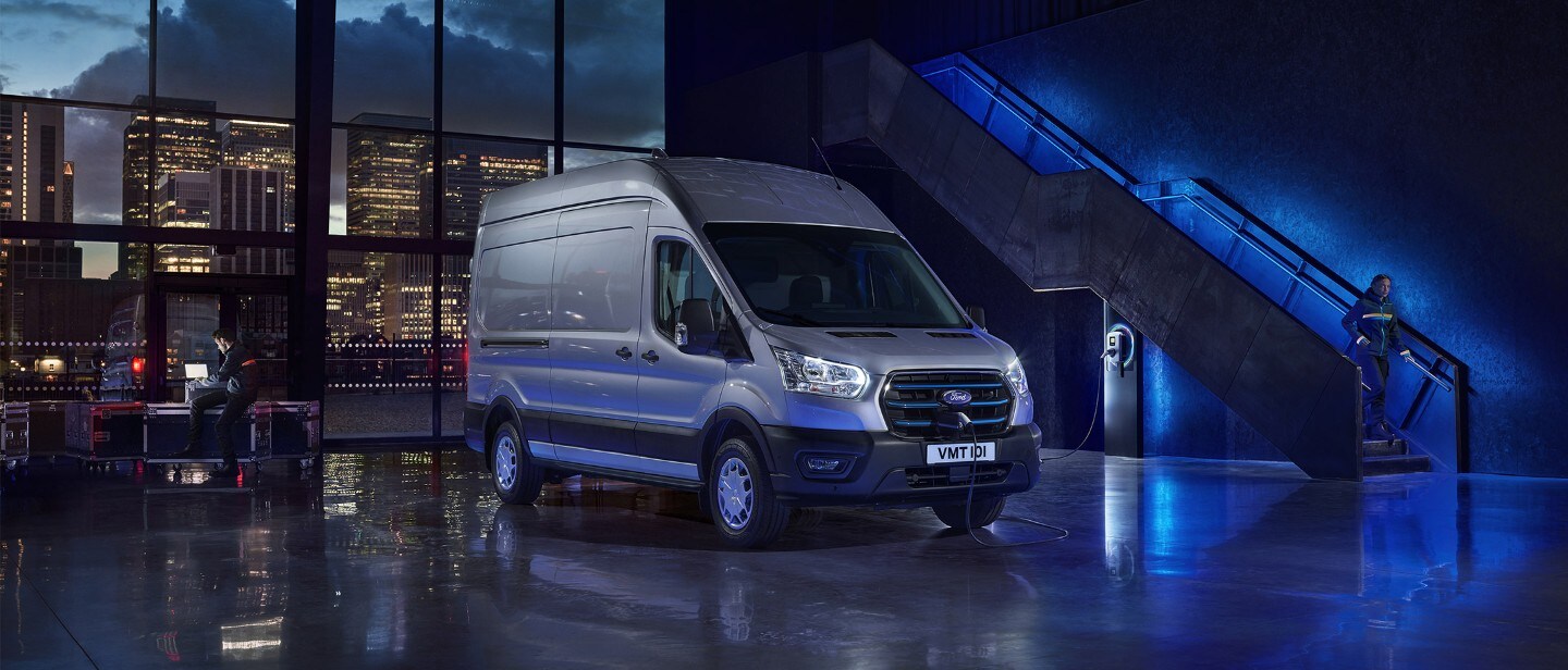 The New All-Electric Explorer being driven through wild landscape