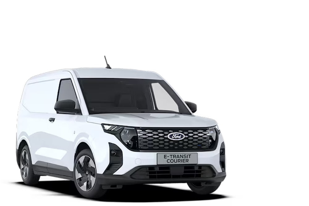 White E-Transit Courier