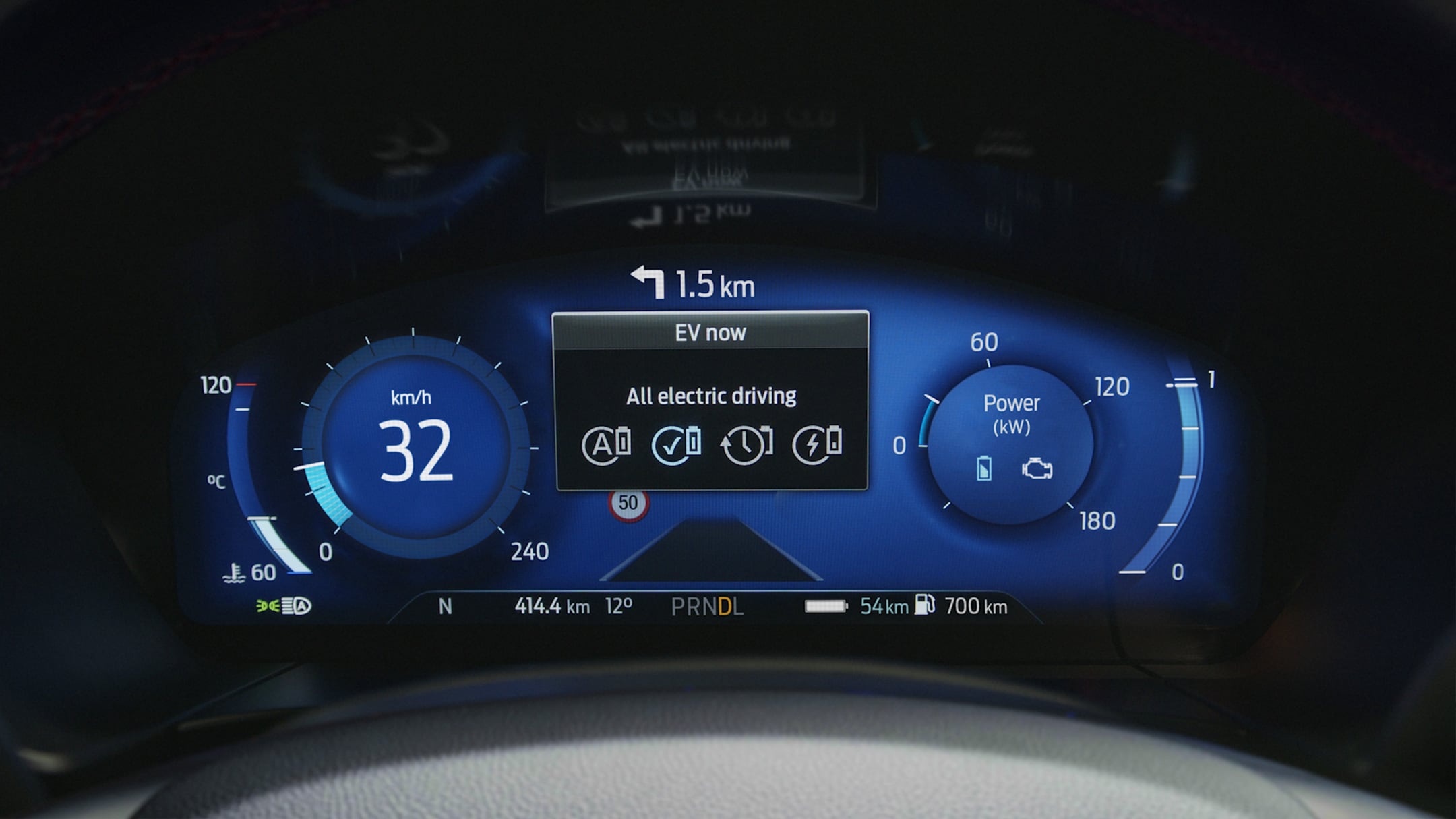 All new Ford Kuga interior dashboard close up