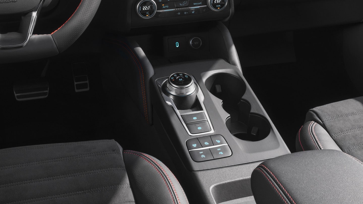 All New Ford Kuga interior with gear close up