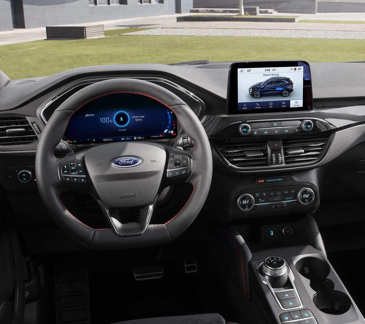 All New Ford Kuga interior with steering wheel and SYNC3 