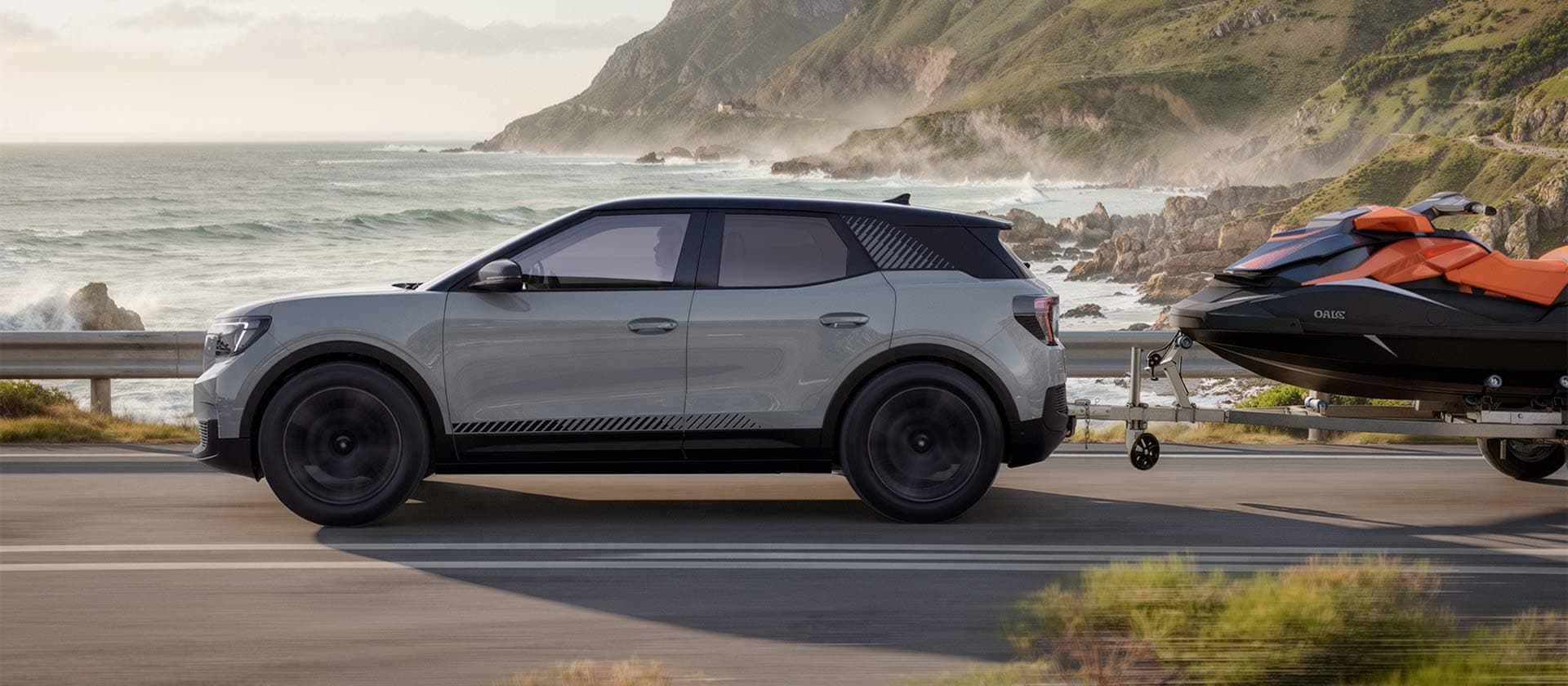 All-Electric Ford Explorer towing capability