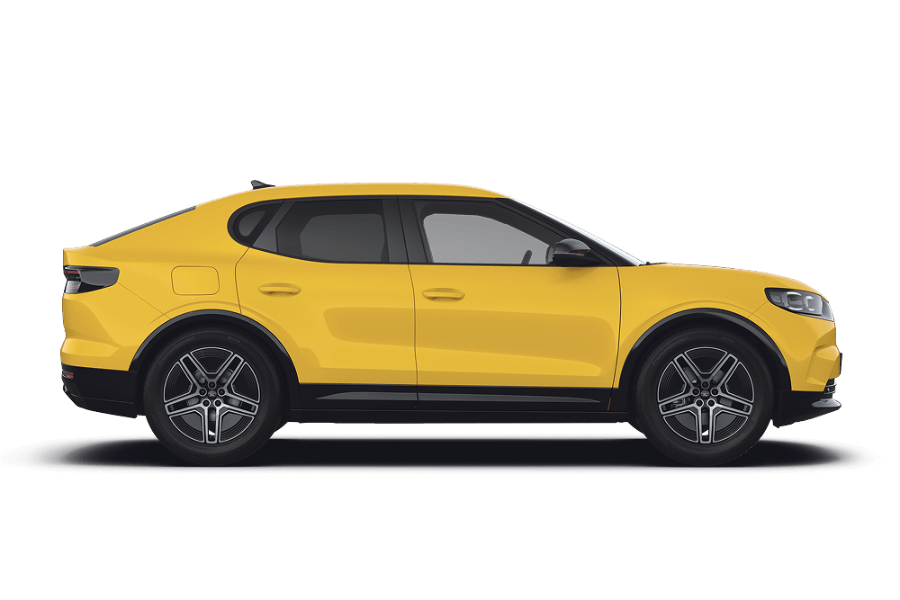 Side profile of a Ford Capri