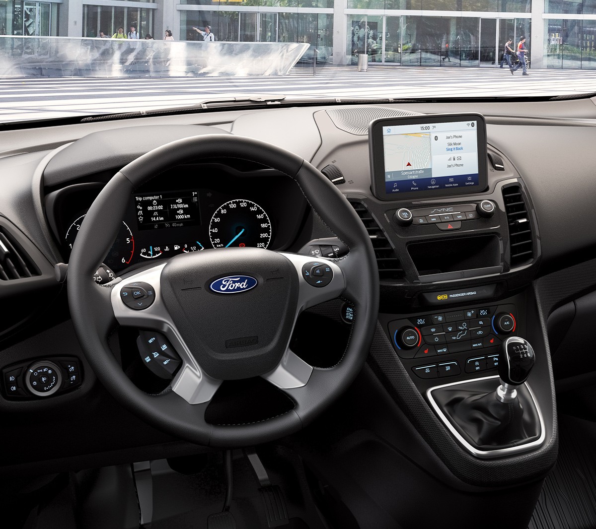 Ford Transit Connect interior cabin view