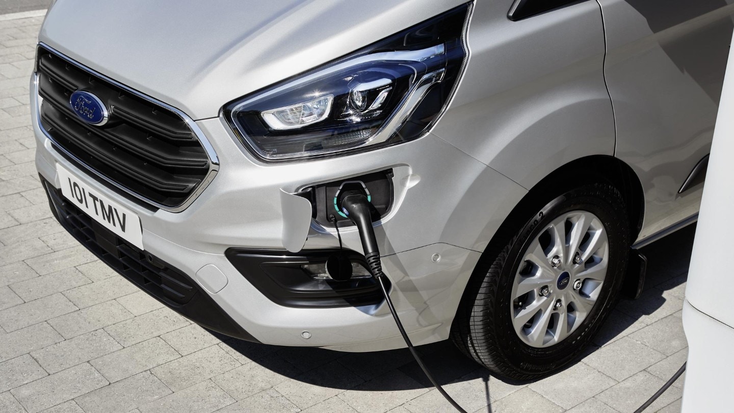 Ford Transit Custom charging port close-up