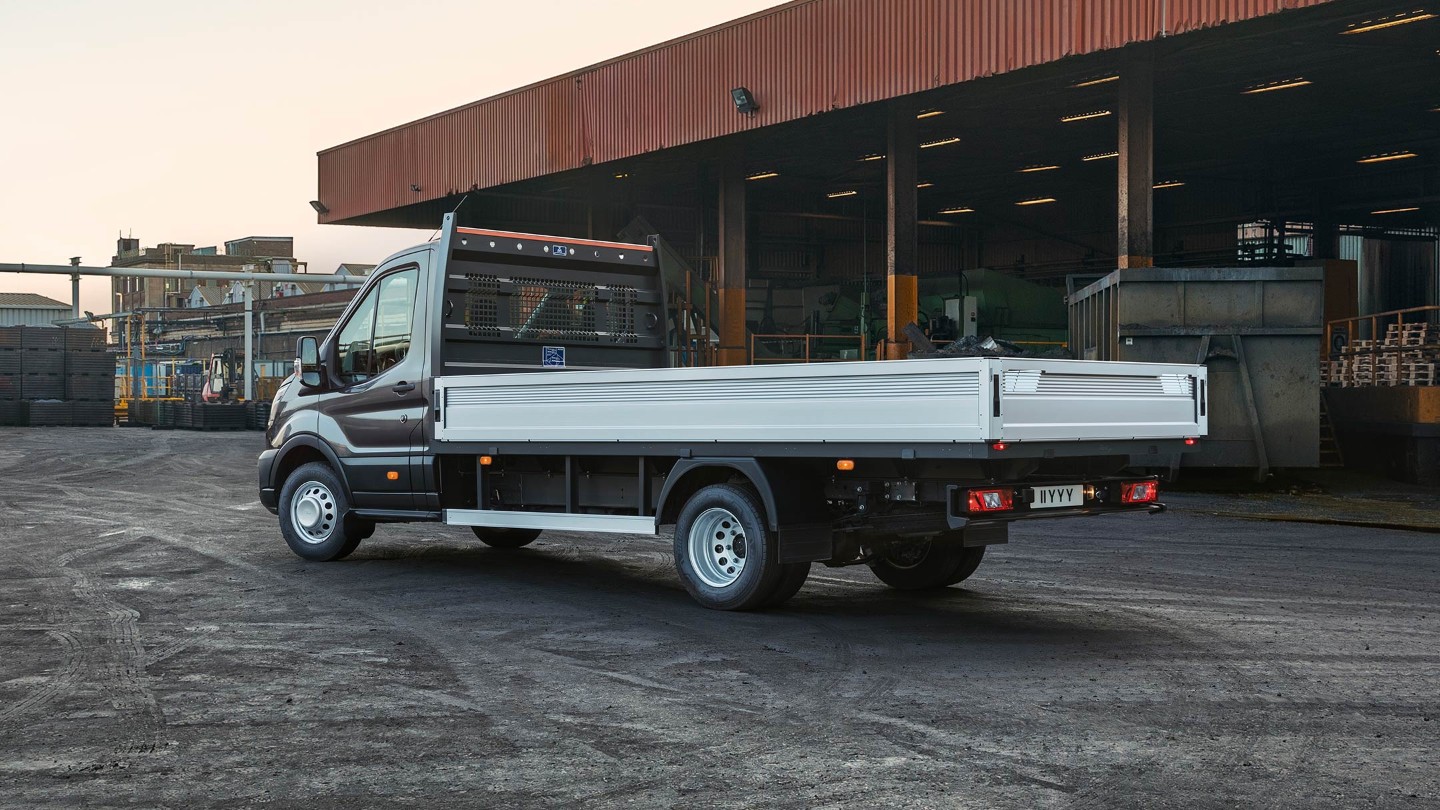 Transit 5-Tonne Chassis Cab parked on construction site