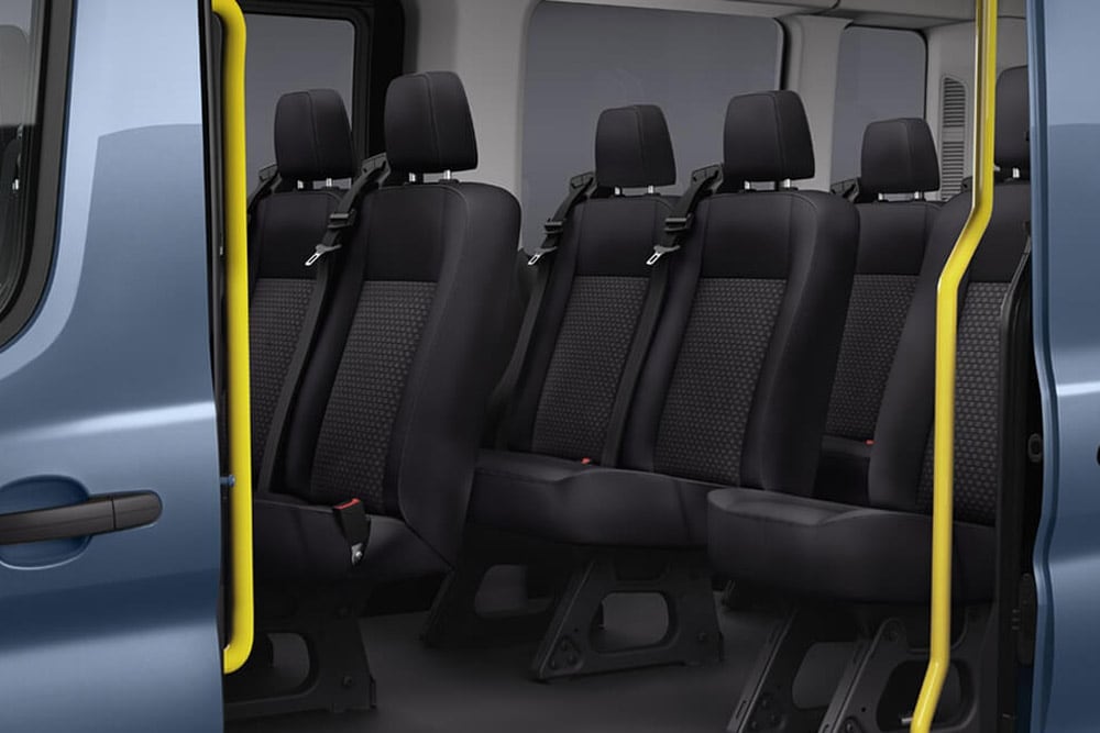 Transit Minibus with open door