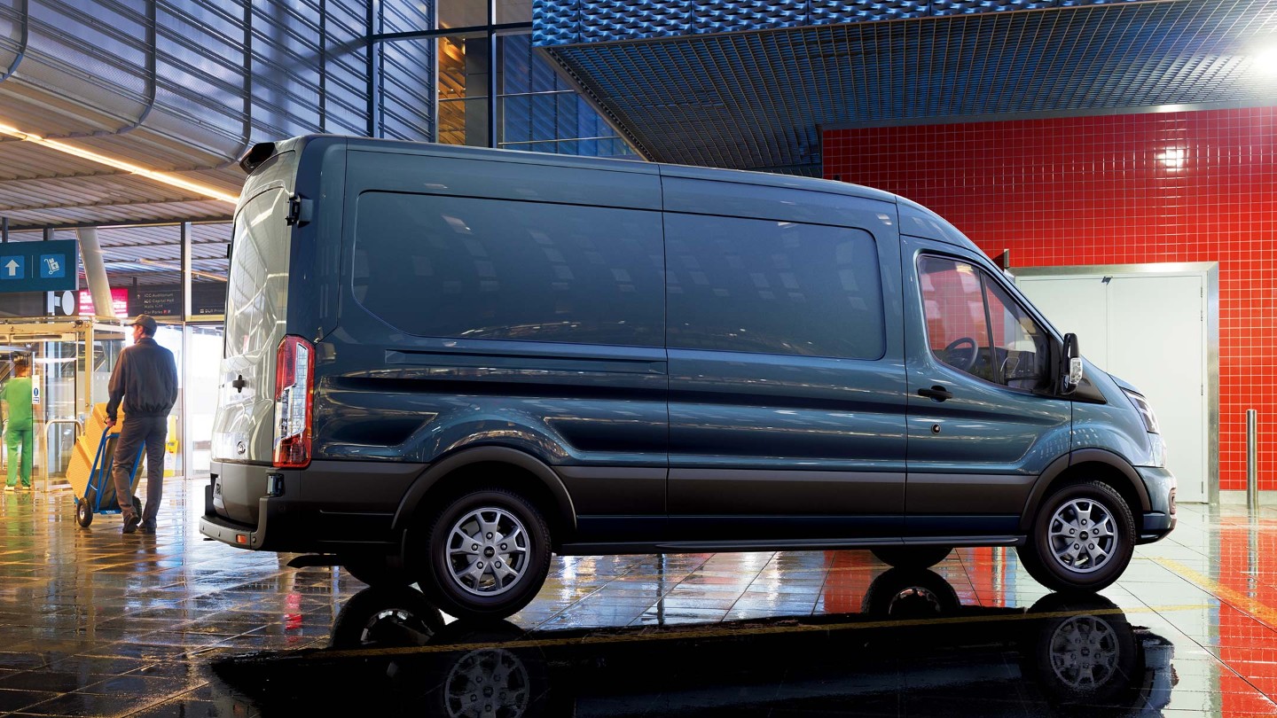 Ford Transit Van showing extensive wheel base