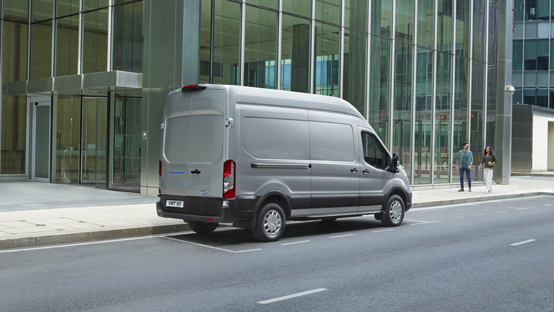 Ford E-Transit parked
