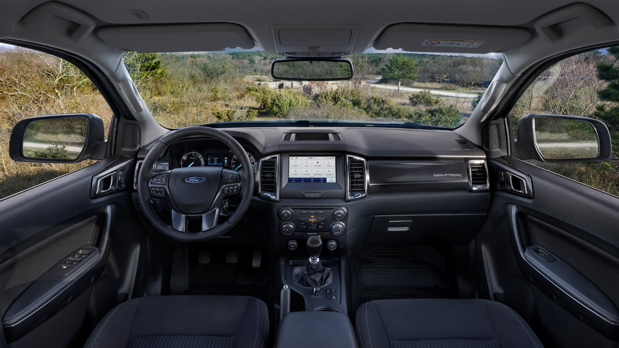 Ford Ranger Wolftrak interior cabin view