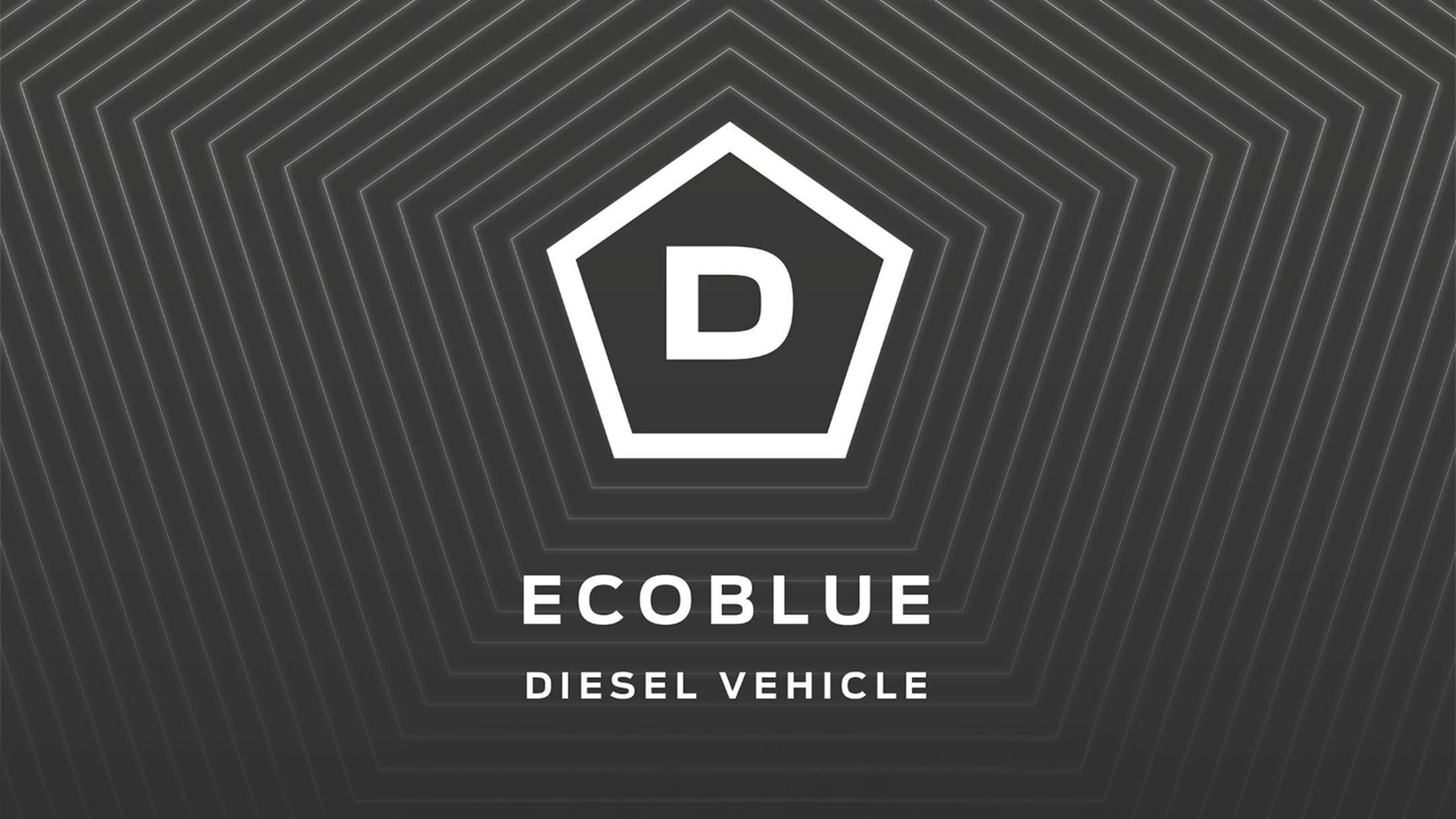 EcoBlue diesel vehicle logo.