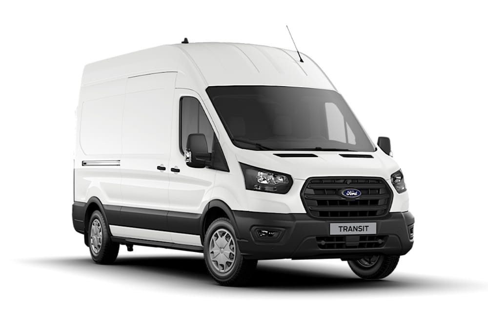 White Limited series Ford Transit Van.