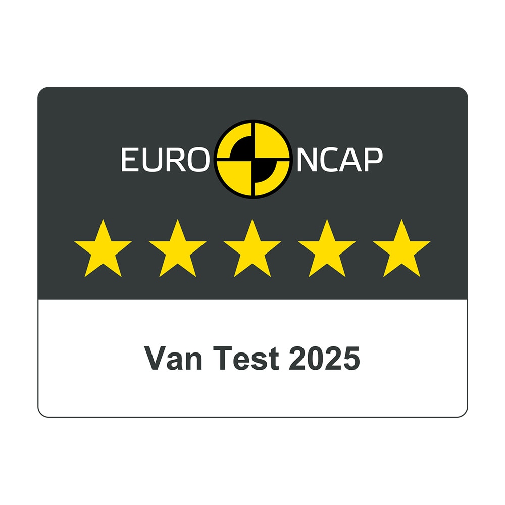 NCAP five star Commercial Van Safety award badge.