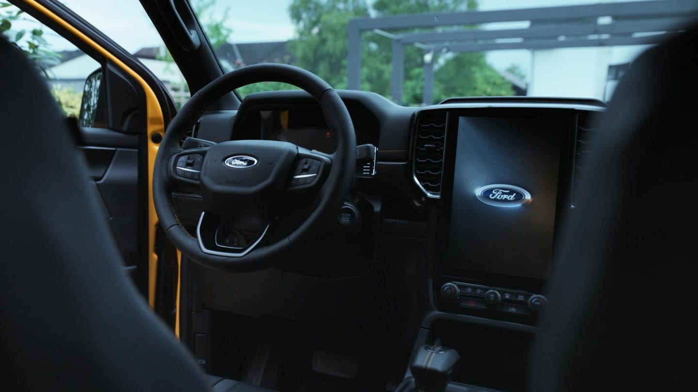 Ford Ranger dashboard view