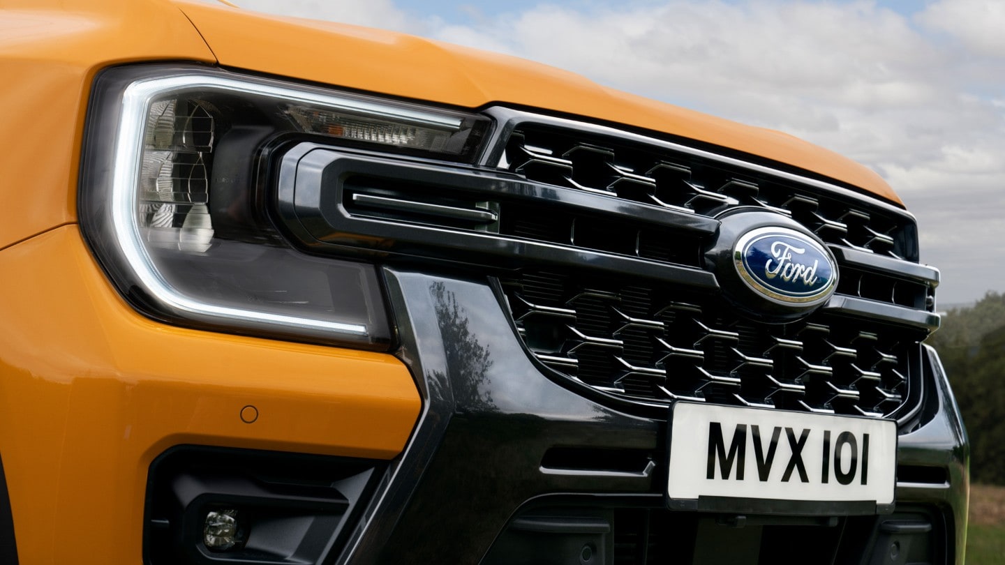 Ranger front grille close up