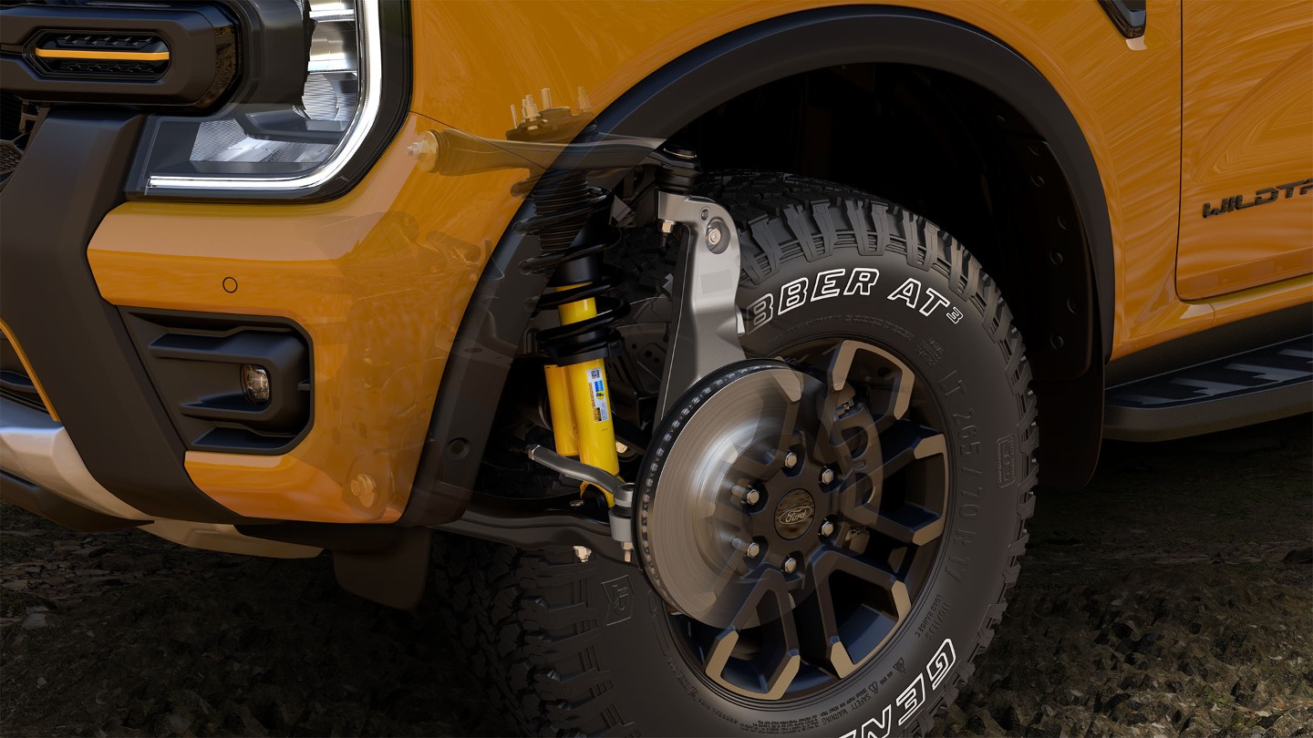 Ford Wildtrak X suspension and break detail