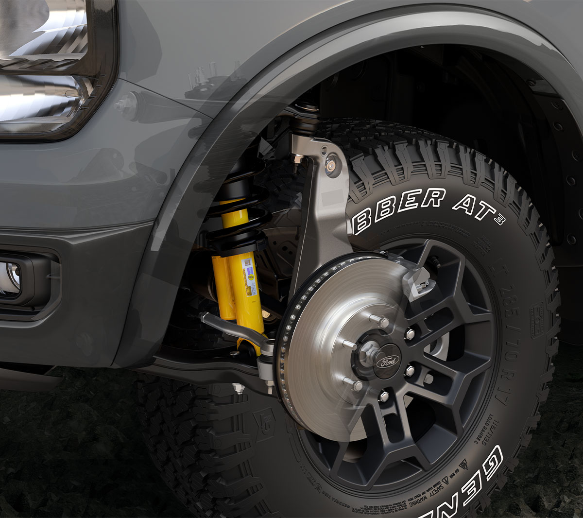 Ford Tremor suspension and break detail