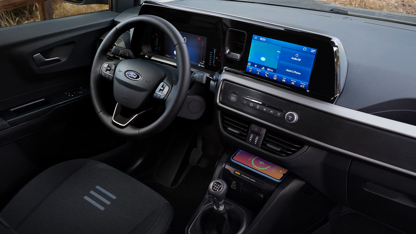 New Ford Transit Courier SYNC-4 display on