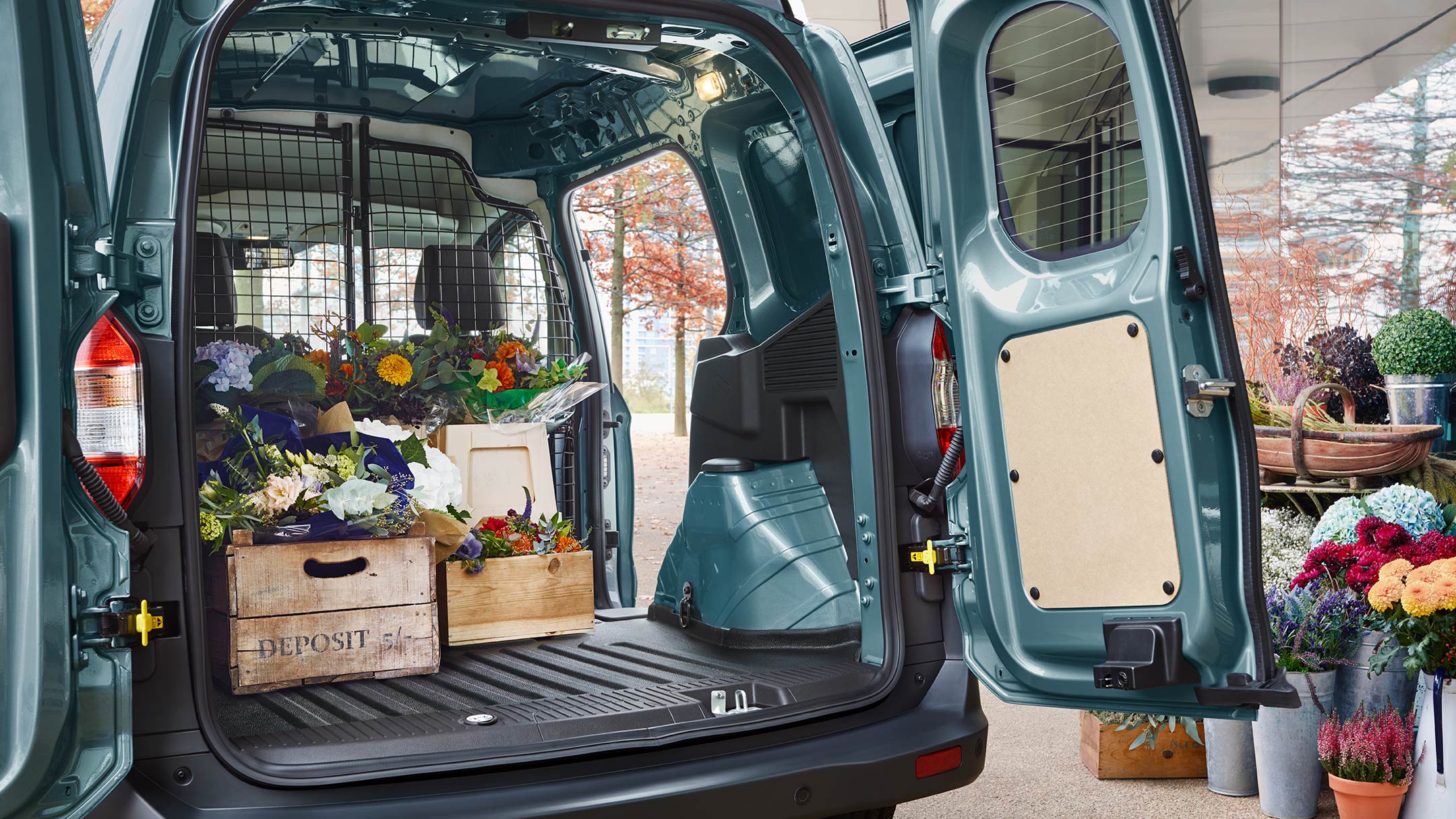Ford Transit Courier Van with optional mesh bulkhead