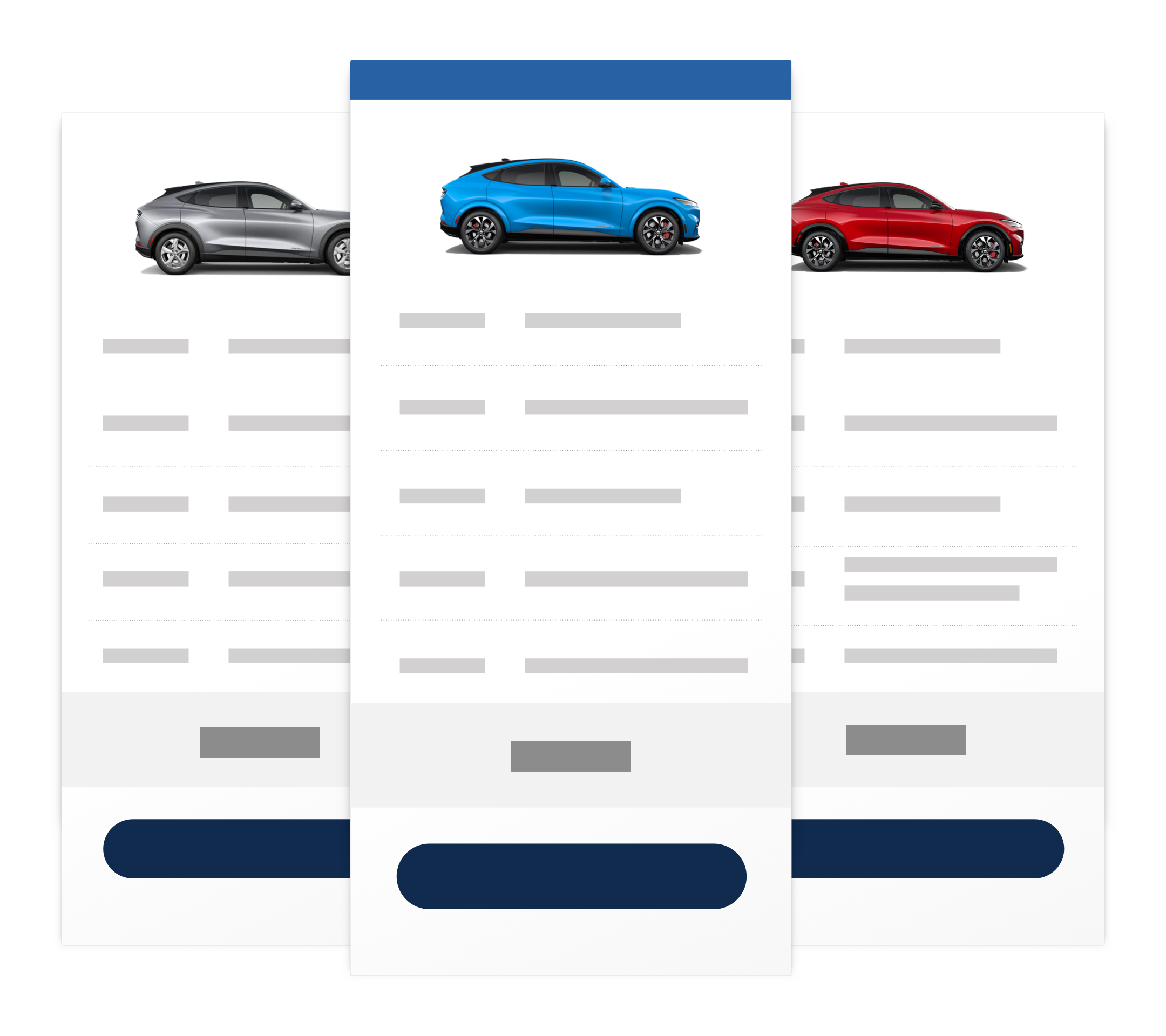 Ford vehicle search result tiles